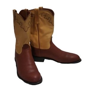 Luchesse 2000 block color round toe mens boots 9D